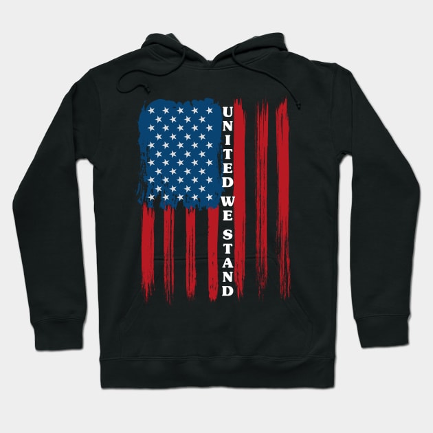 United We Stand Hoodie by LMW Art